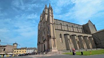 kathedraal van orvieto in het centrum van de stad video
