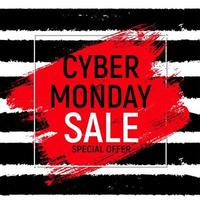 Cyber Monday Background Sale Concept. Vector Illustration