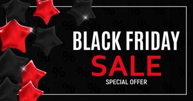 Black Friday Sale Banner Template. Vector Illustration