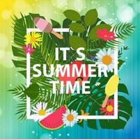 Summer Abstract Background Vector Illustration