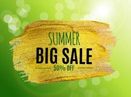 Summer Sale Abstract Banner Background Vector Illustration