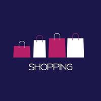 Shopping Bag Design Background. Vector Illustration