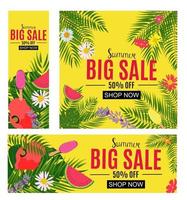 Summer Sale Abstract Banner Background Vector Illustration