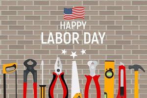 Labor Day in USA Poster Background. Vector Illustration