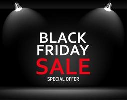 Black Friday Sale Banner Template. Vector Illustration