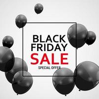 Black Friday Sale Banner Template. Vector Illustration