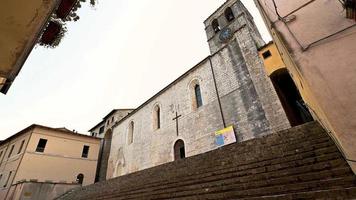 kerk van san francesco a piediluco in het stadscentrum video