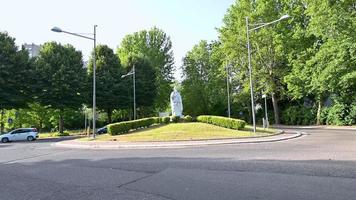 Terni statue of St. Valentine patron saint of lovers at the rotunda video