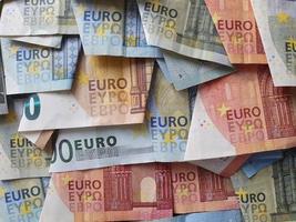 economía y negocios con dinero europeo foto
