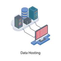 Database Hosting Concepts vector