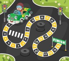 Numbers Boardgame Illustration For Children Education vector