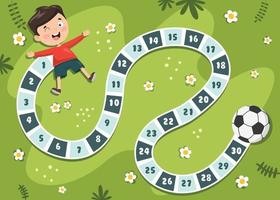 Numbers Boardgame Illustration For Children Education vector