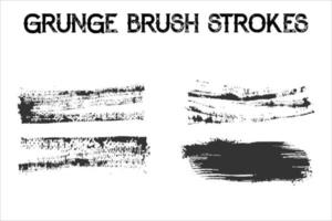 grunge brush strokes vector