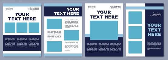 Estate marketing brochure template. Business presenting. Flyer, booklet, leaflet print, cover design with copy space. Your text here. Vector layouts for magazines, annual reports, advertising posters