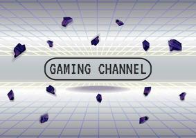 Gaming zone gaming channel abstract background vector