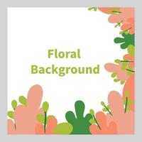 floral background. social media post background. vector