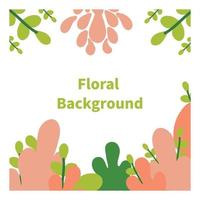 floral background. social media post background. vector