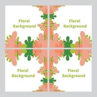 floral background. social media post background. vector
