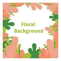 floral background. social media post background. vector