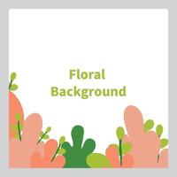 floral background. social media post background. vector