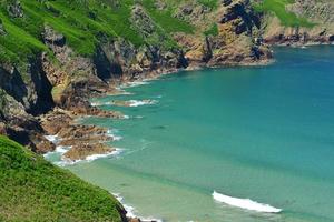 Plemont beach Jersey UK beautiful Spring coastline photo