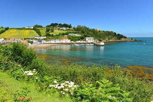 rozel harbour jersey reino unido isla verano paisaje foto