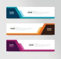 Vector Abstract Banner Design Web Template