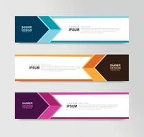 Vector Abstract Banner Design Web Template