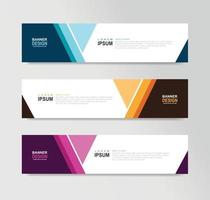 Vector Abstract Banner Design Web Template