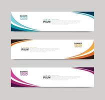 Vector Abstract Banner Design Web Template