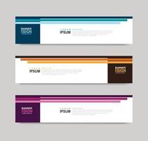 Vector Abstract Banner Design Web Template