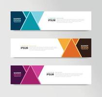 Vector Abstract Banner Design Web Template