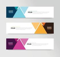 Vector Abstract Banner Design Web Template