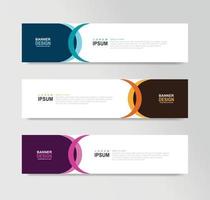 Vector Abstract Banner Design Web Template