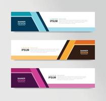 Vector Abstract Banner Design Web Template