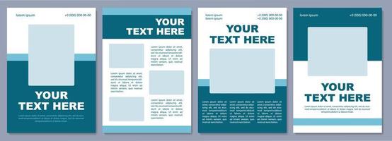 Branding process brochure template. Reaching audience. Flyer, booklet, leaflet print, cover design with copy space. Your text here. Vector layouts for magazines, annual reports, advertising posters