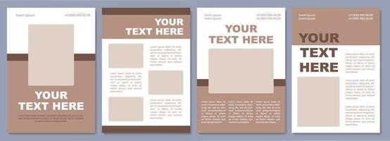 Marketing brochure template. Attract potential customers. Flyer, booklet, leaflet print, cover design with copy space. Your text here. Vector layouts for magazines, annual reports, advertising posters