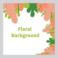 floral background. social media post background. vector