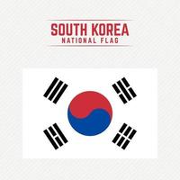 bandera nacional de corea del sur vector