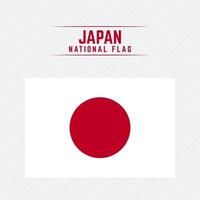 bandera nacional de japón vector