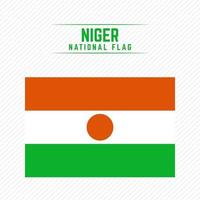 bandera nacional de niger vector