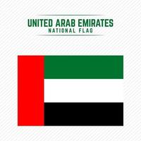 National Flag of United Arab Emirates vector