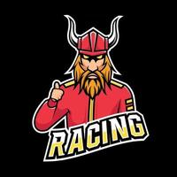 Racing sport or esport gaming mascot logo template, for your team vector