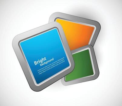 Bright Background With set of Square vector