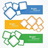 Bright Background With set of Square vector