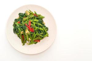 StirFried Chinese Morning Glory or Water Spinach photo