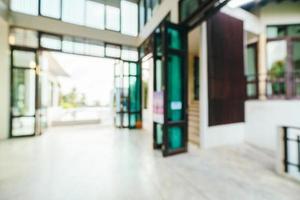 Abstract and defocused hotel lobby interior photo