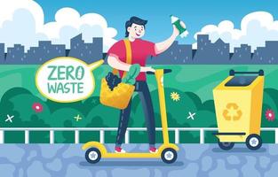 Awareness of Plastics and Waste in the Environment vector