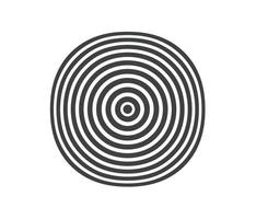 Abstract square black and white color ring. Abstract  vector illustration for sound wave, Monochrome graphic.