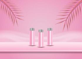 Realistic illustration of packaging cosmetic product vector